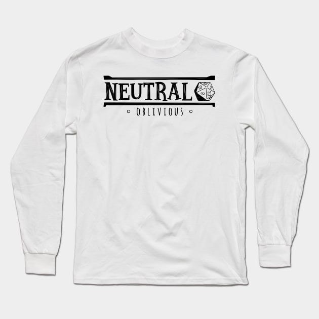 Neutral Oblivious (Modern Alignments) Long Sleeve T-Shirt by The Digital Monk